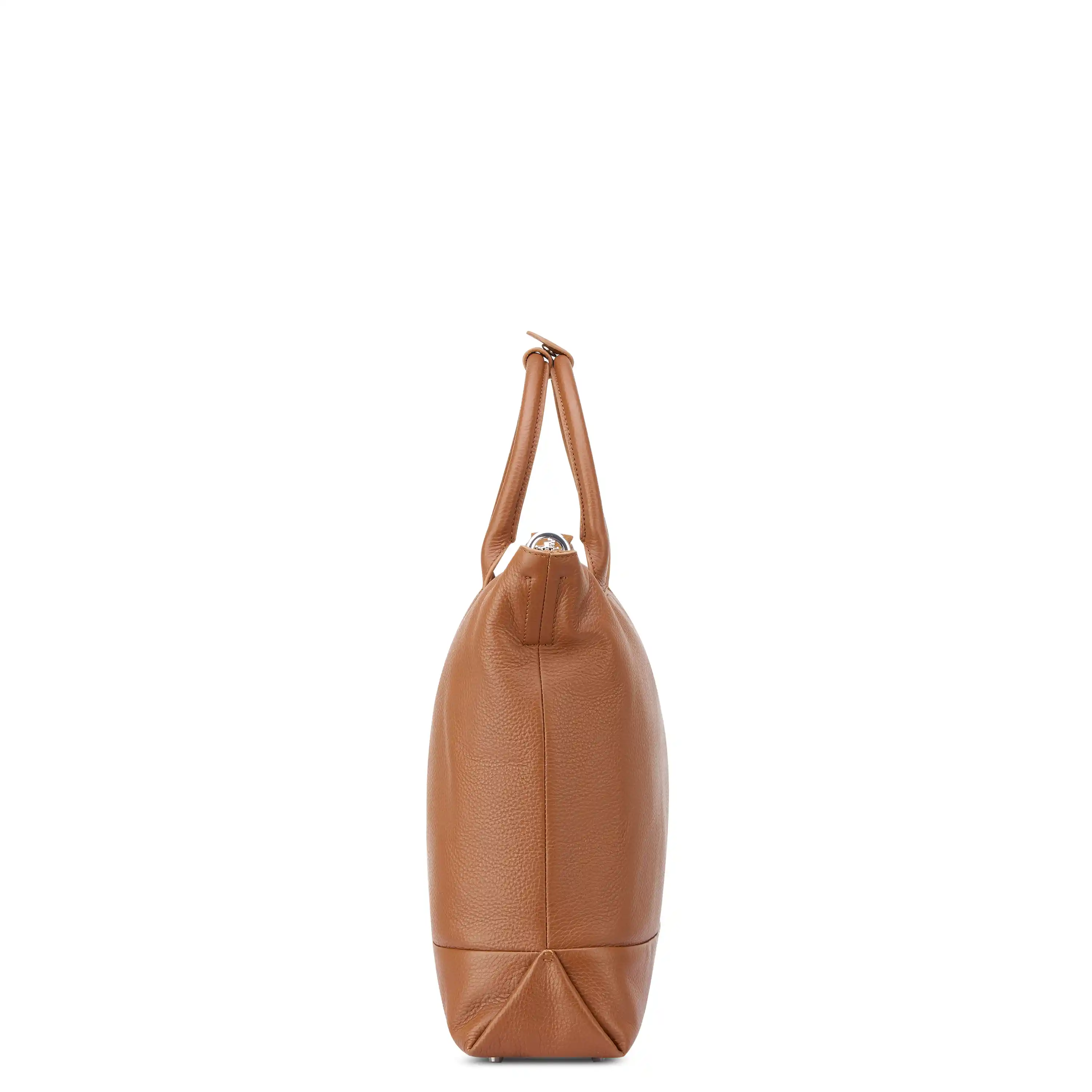 Le Cuir - Zippered Leather Tote Bag - Image 4