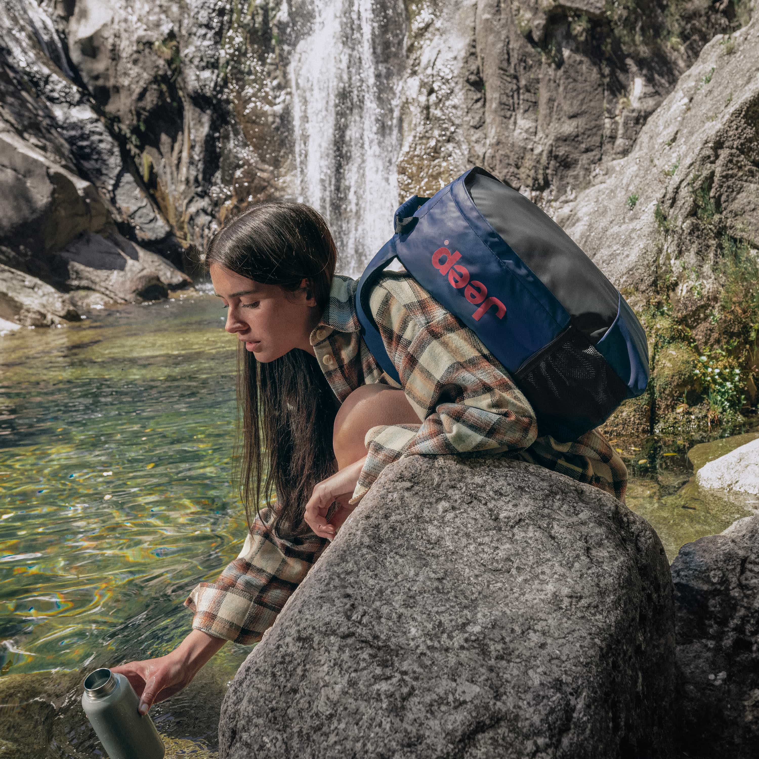 JS012C - Dual Material Laptop Backpack - Image 5