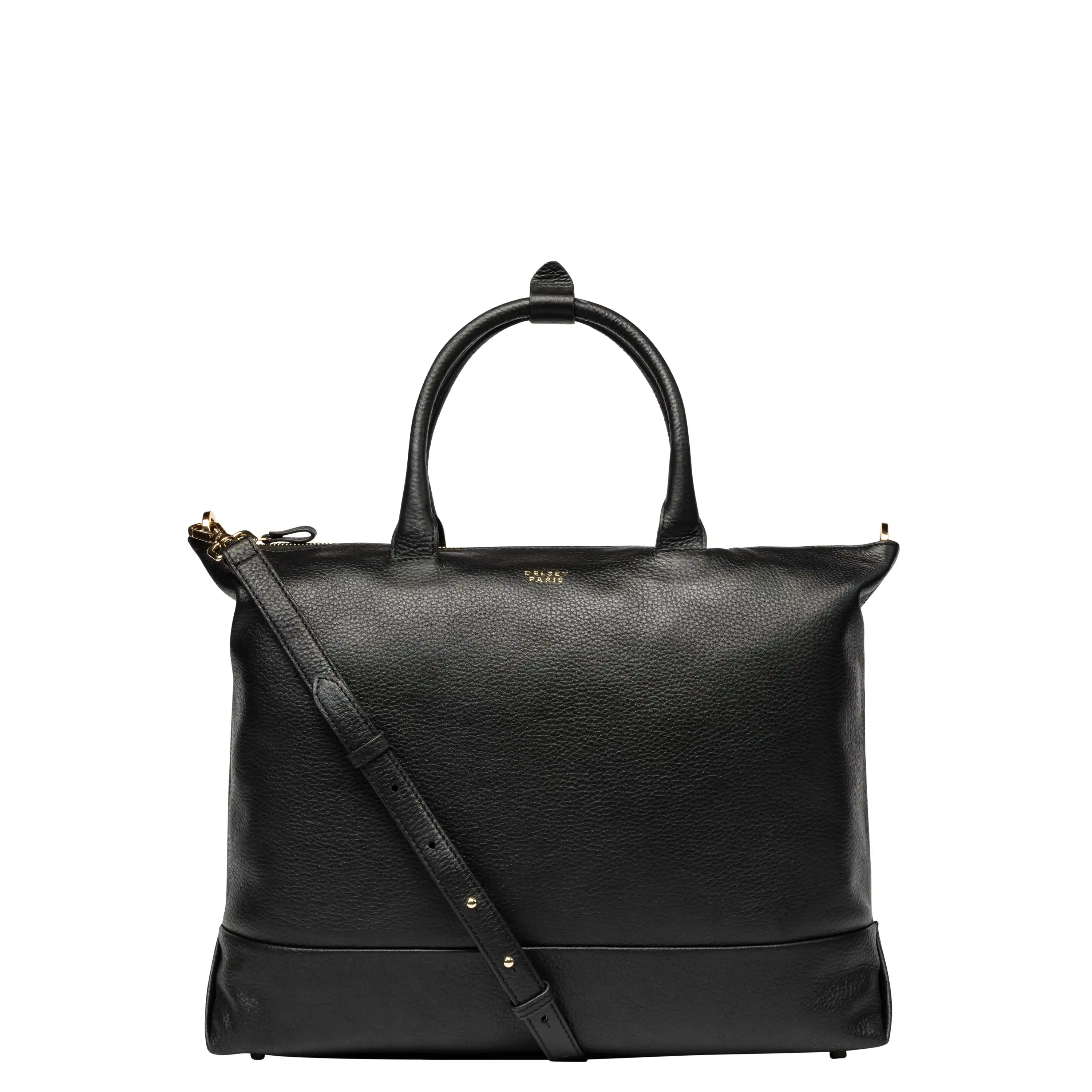 Le Cuir - Zippered Leather Tote Bag - Image 10