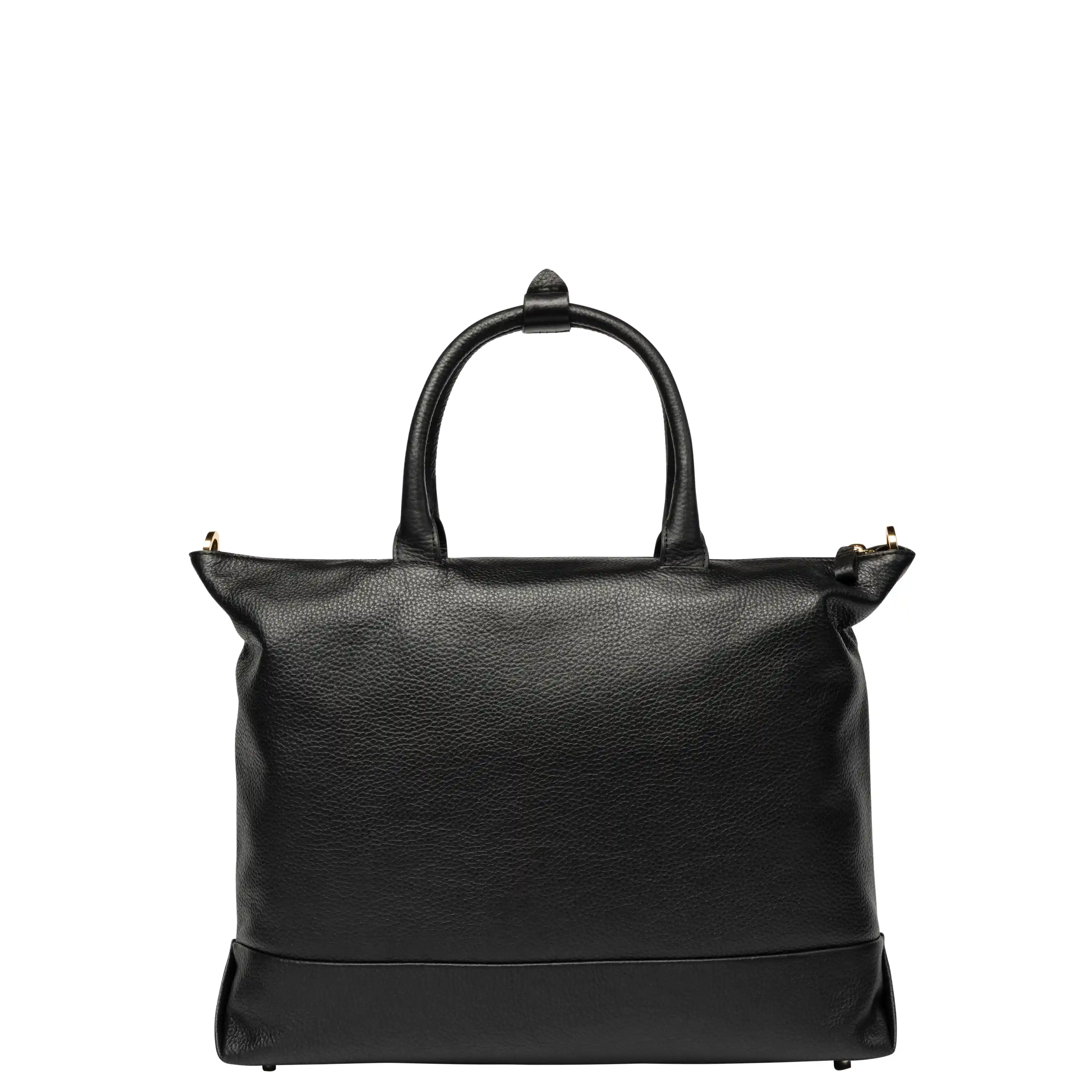Le Cuir - Zippered Leather Tote Bag - Image 11