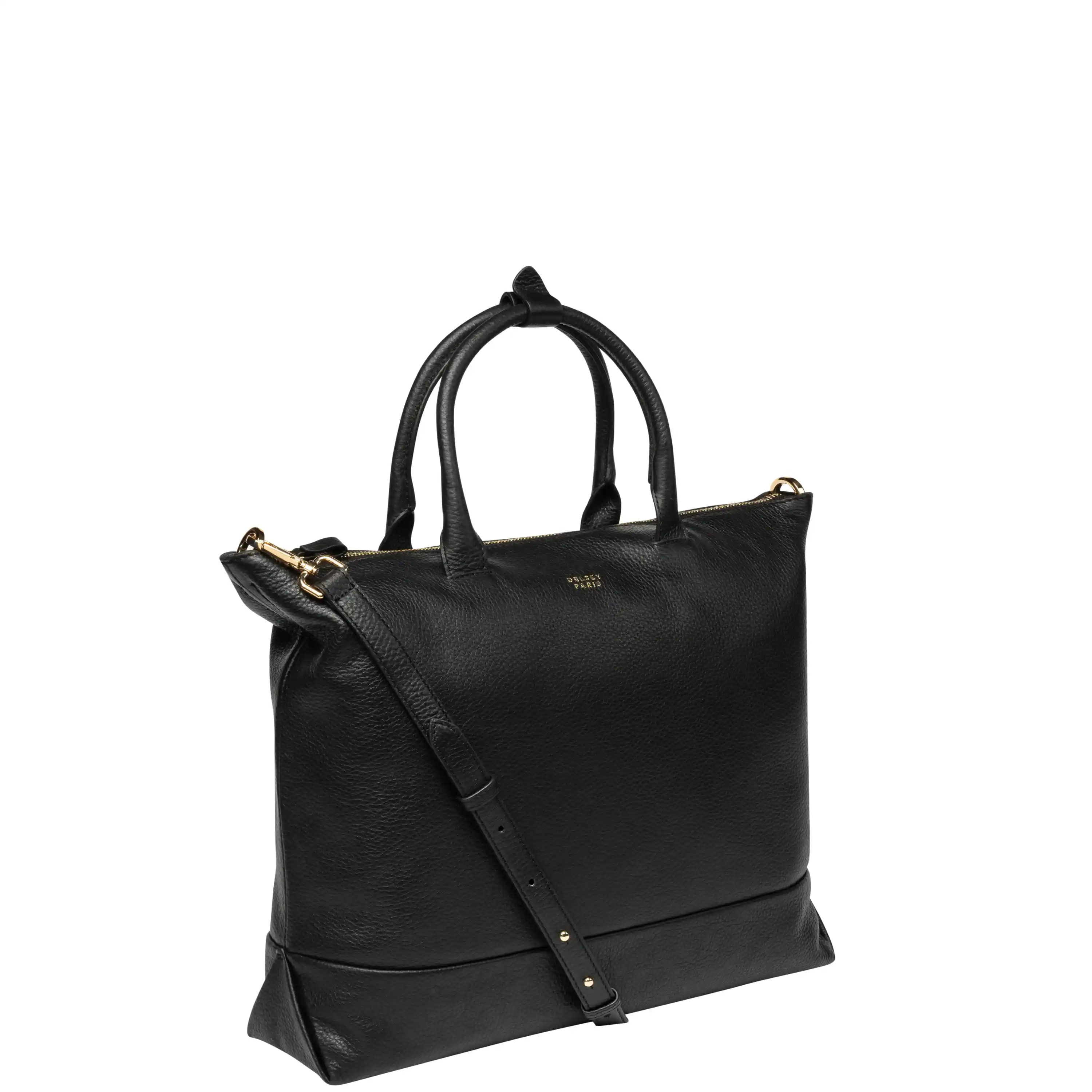 Le Cuir - Zippered Leather Tote Bag - Image 7